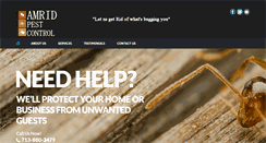 Desktop Screenshot of amridpestcontrol.com