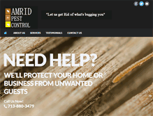 Tablet Screenshot of amridpestcontrol.com